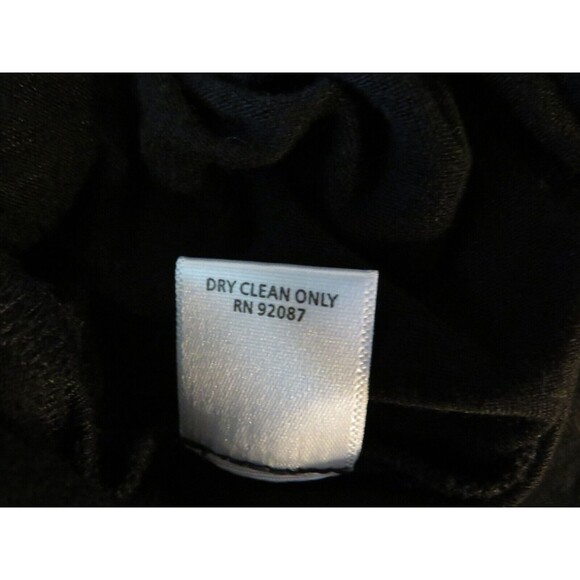 Saks Fifth Ave Black Halter Tie Silk Contrast Flowy Maxi Dress Size Small - Picture 7 of 9